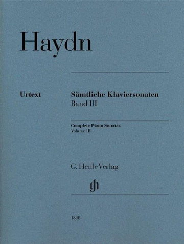 Joseph Haydn - Complete Piano Sonatas Volume III PB. - Piano