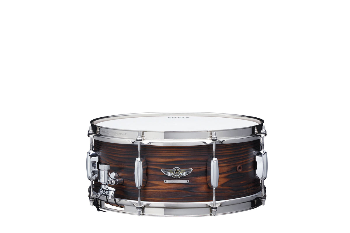 Tama STAR RESERVE SOLID JAPANESE CEDAR 14X6 SNARE DRUM BURNT OILED CEDAR