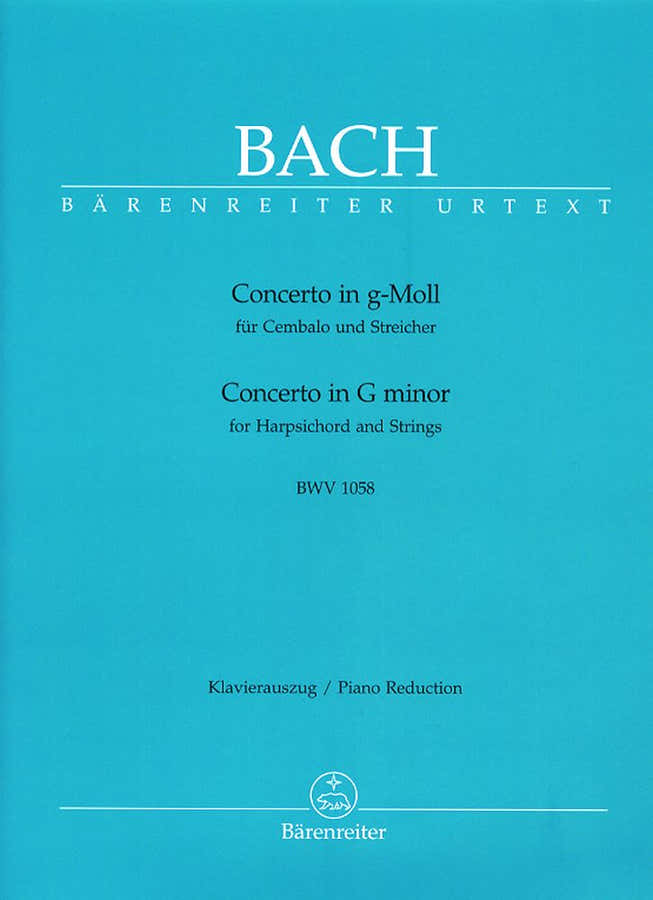 Bach J.S. - Concerto N°7 En Sol Mineur Pour Clavecin et Cordes BWV 158 - Clavecin