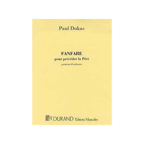 DUKAS - FANFARE DE LA PERI - CONDUCTEUR