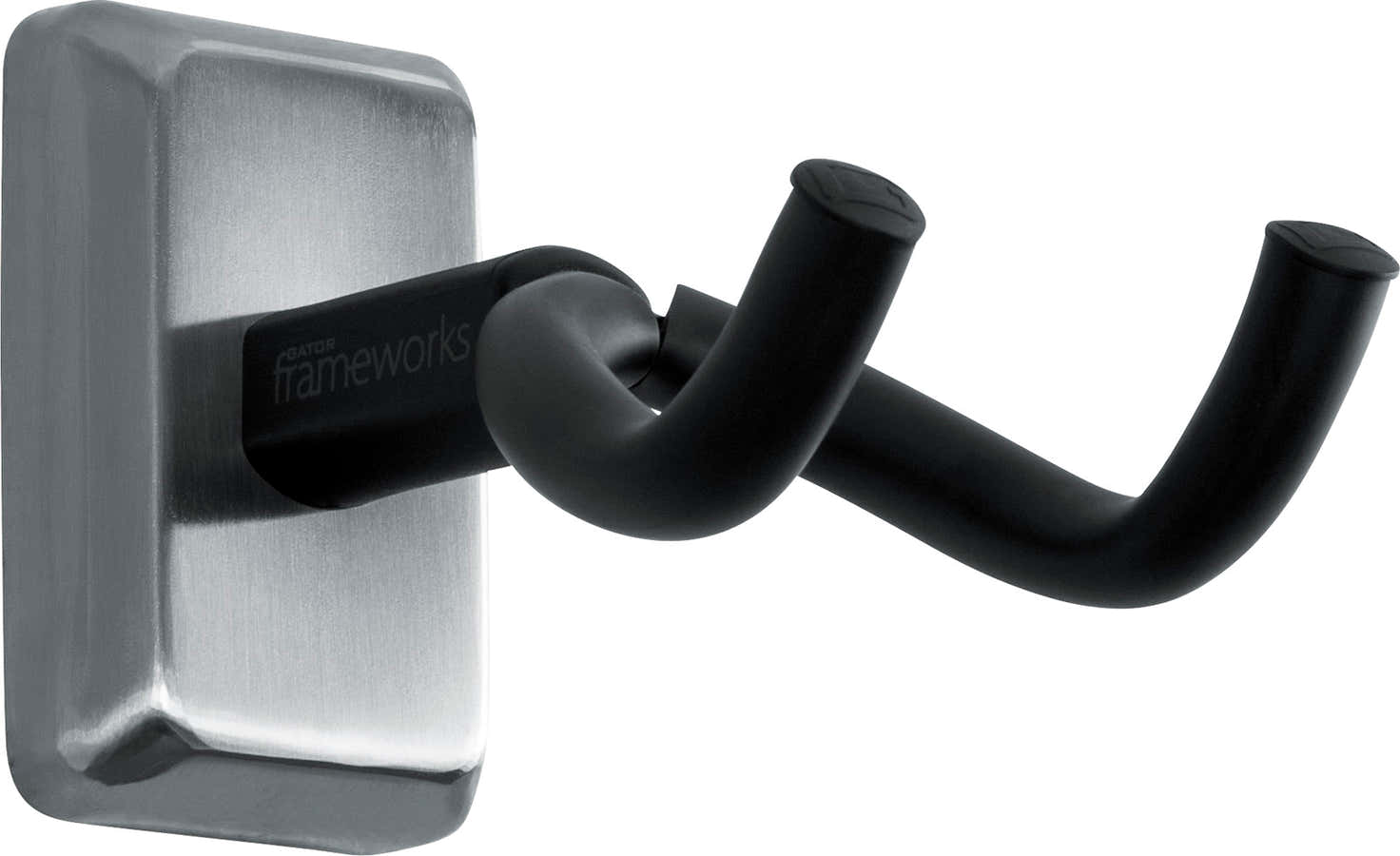 Suporte de parede para guitarra placa de cromo acetinado