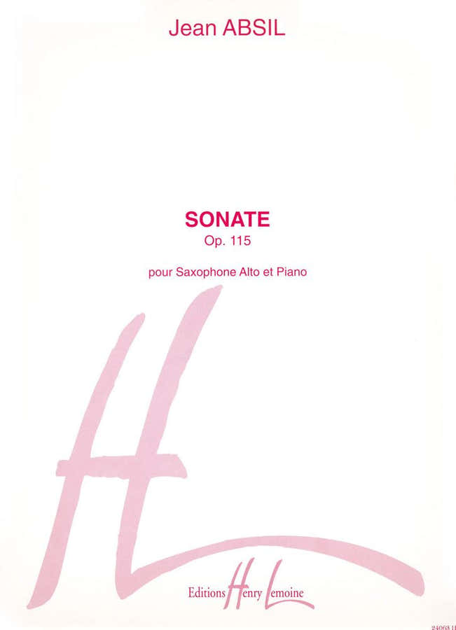 Absil - Sonate Op.115 - Saxophone Mib et Piano
