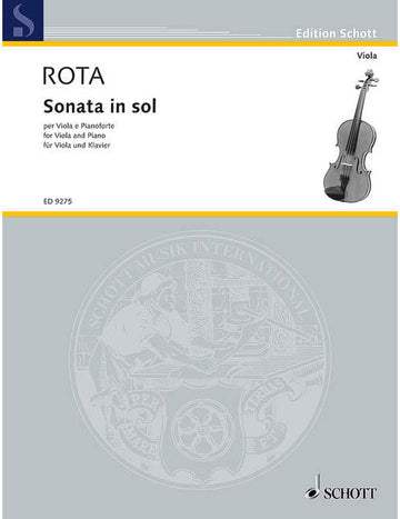 ROTA NINO - SONATA IN SOL - VIOLA AND PIANO