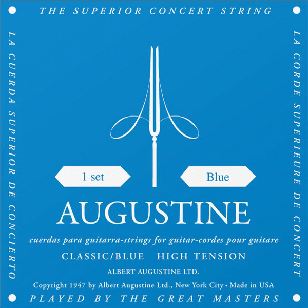 Augustine GUITARE CLASSIQUE STANDARD BLEU TIRANT FORT