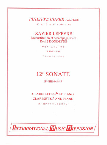 Lefevre - 12° Sonate - Clarinette & Piano