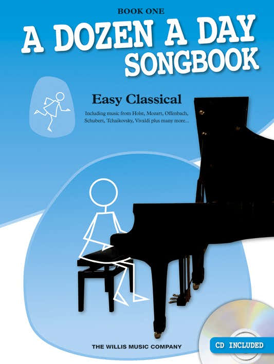 Edna Mae Burnam - Livro de canções Uma dúzia por dia - Clássica fácil - Livro um - Piano a solo