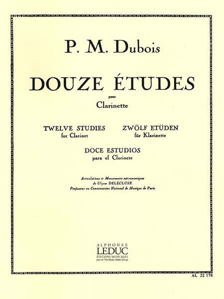 12 Études pour Clarinette