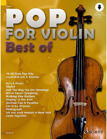 POP FOR VIOLIN - BEST OF - VIOLON + AUDIO ONLINE