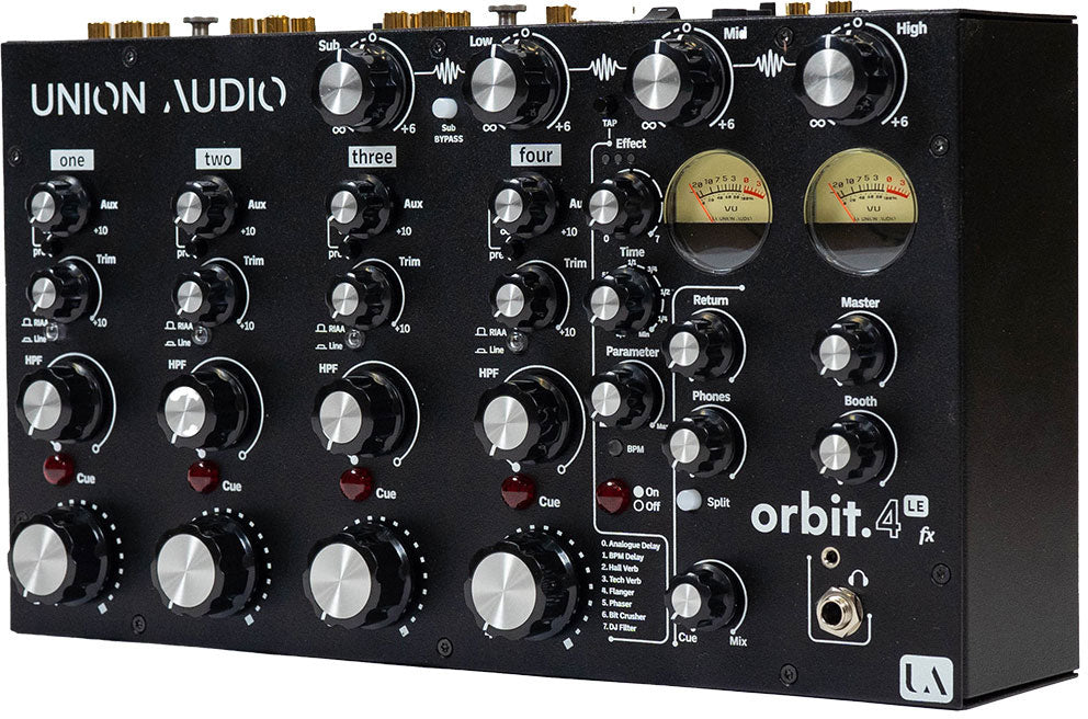 ORBIT.4 LE FX 4-CH Rotary Desktop Mixer with 3-Band Isolator