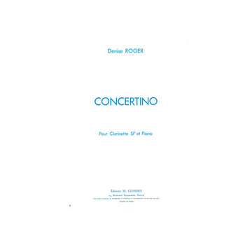 Roger - Concertino Clarin/orch. Cordes - Clarinete e Piano (redução)