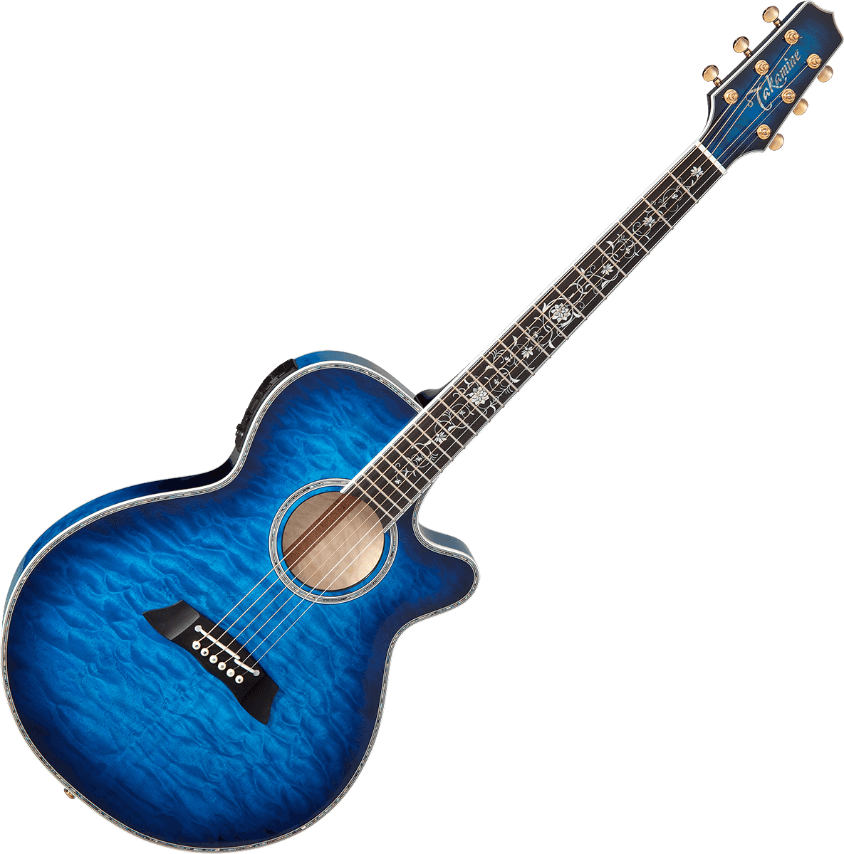 Japão Thin Line Series Tsp100 Fx Cutaway Quilt Azul-escuro Sunburst