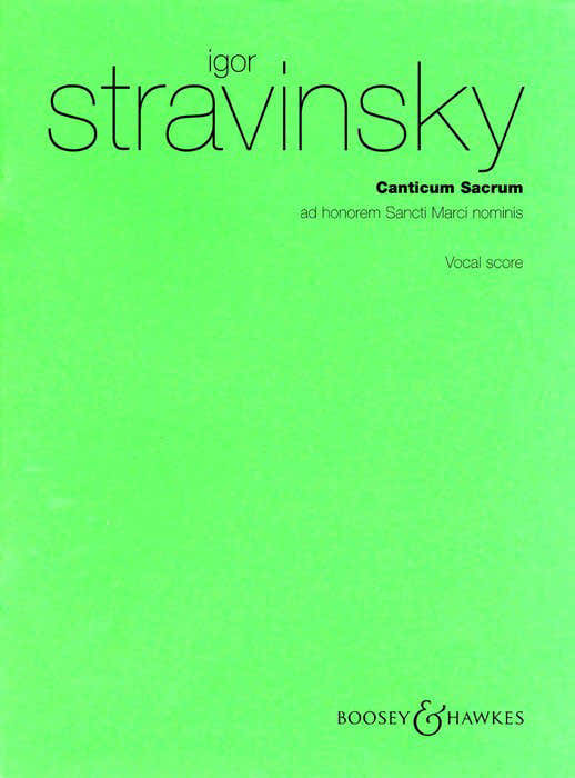 Stravinsky Igor - Cicum Sacrum - Soloists Mixed Choir And Orchestra