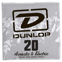 ELECTRIC STRINGS NICKEL PLATED STEEL UNIT SOLID STEEL 020