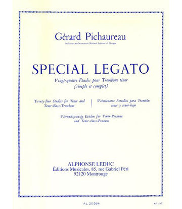 Pichaureau Gerard - Special Legato - 24 Etudes Pour Trombone Ténor