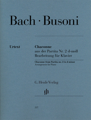 Bach J.S. / Busoni F. - Chaconne From Partita N°2 D Minor - Piano