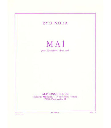 Noda R. - Mai - Saxofone alto solo