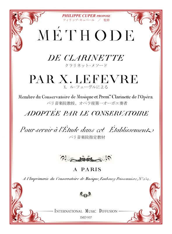 Lefevre Xavier - Methode De Clarinette