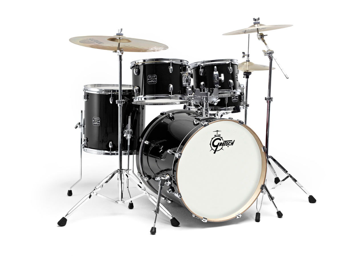 Gretsch Drums GE2-E605TK-BK - NEW ENERGY FUSION 20" BLACK + PRATOS PAISTE 101