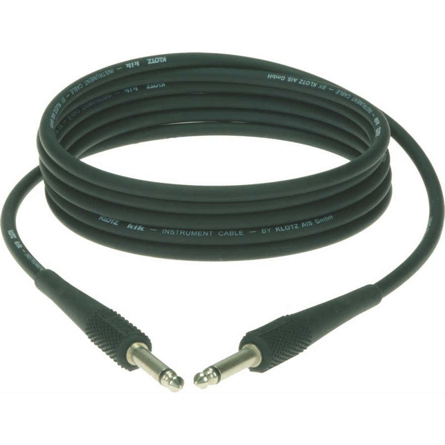 KIK INSTRUMENT CABLE BLACK 2M JACK 2P - JACK 2P METAL