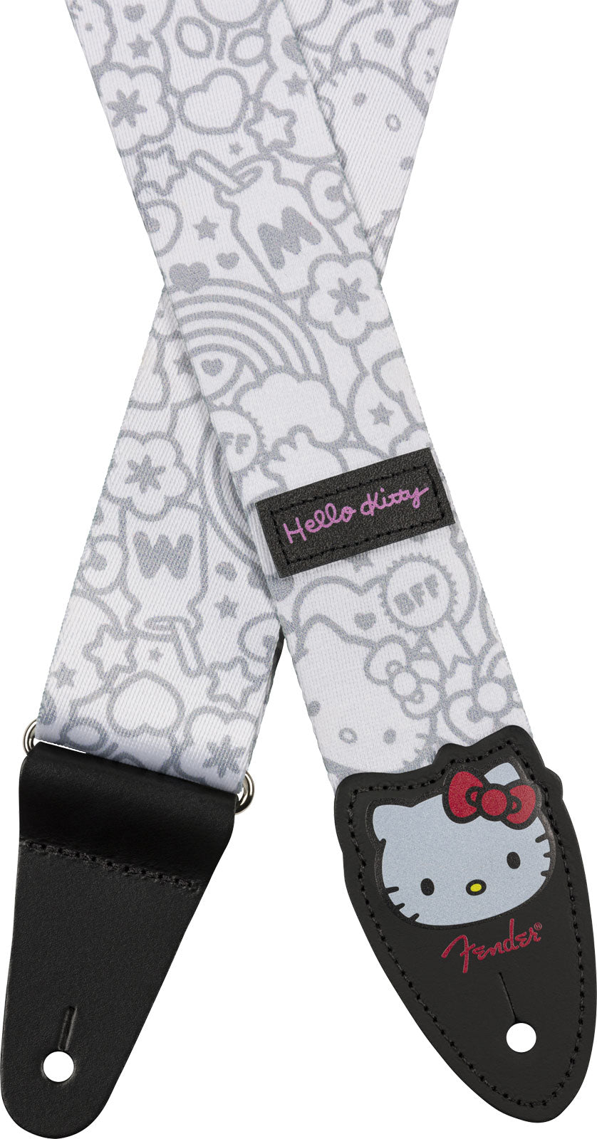 Fender x Hello Kitty Correia de poliéster Branca 2"