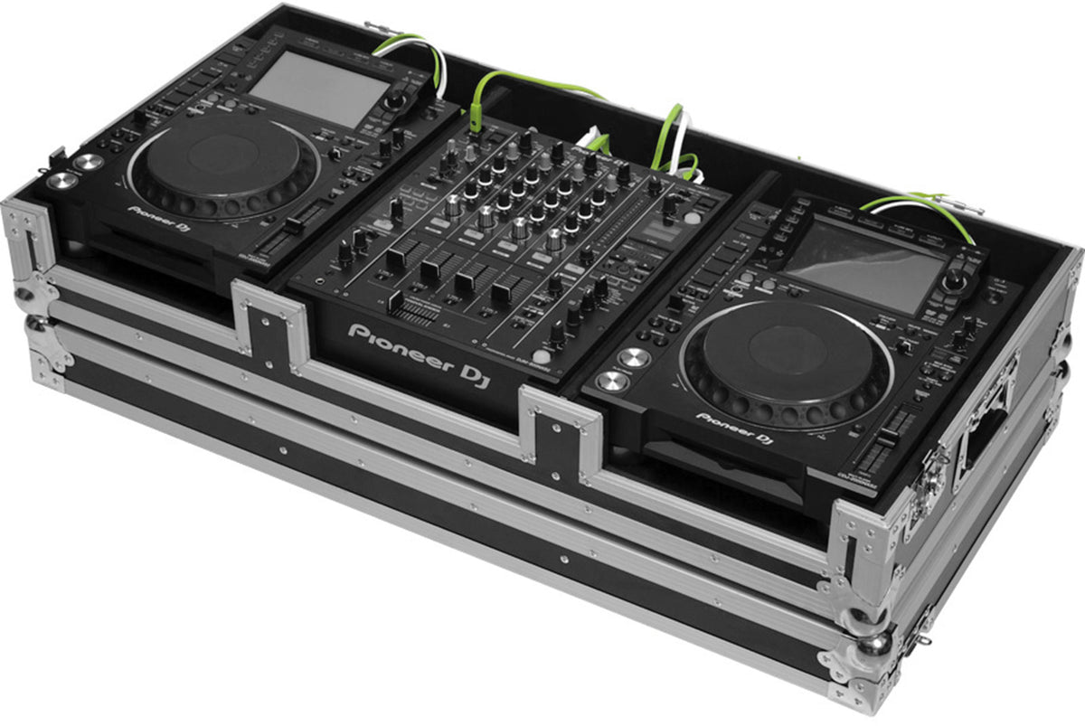 Flight Mesa de DJ CDJ-2000NXS2 / DJM-900 Prateado