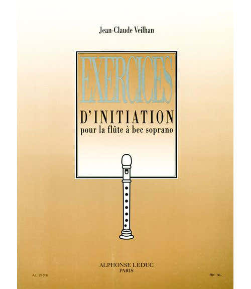 VEILHAN J.C. - EXERCICES D'INITIATION - FLUTE A BEC SOPRANO