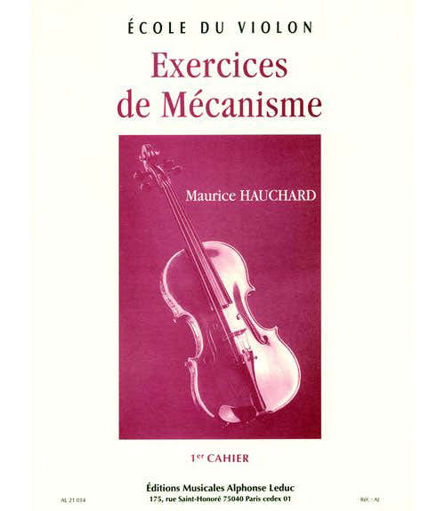 Hauchard Maurice - Exercices De Mecanisme Vol.1 - Violon