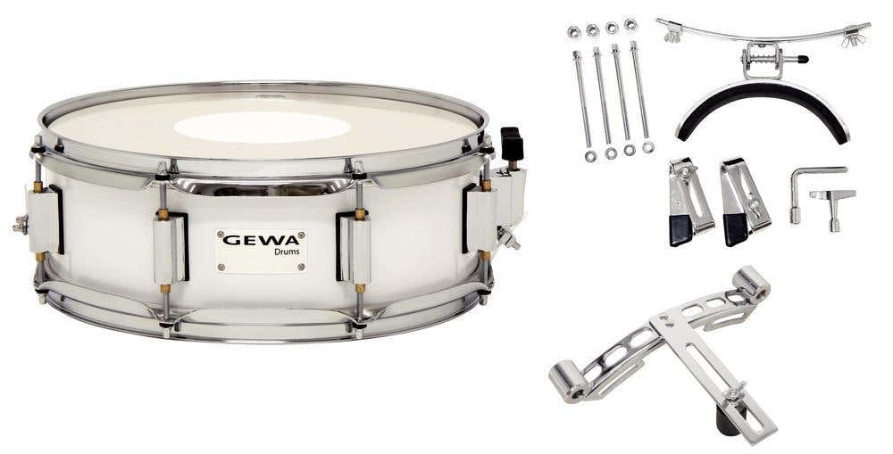 MARCHING SNARE DRUM - 14" x 5" BIRCH WHITE