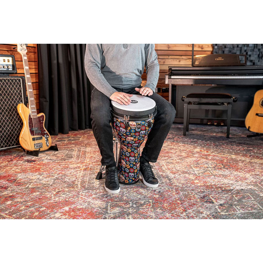 PERCUSSION 12" JUMBO DJEMBE DAY OF THE DEAD