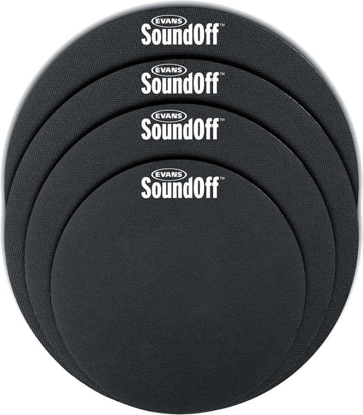 Evans SO2346 Conjunto Sordinas SoundOff Bateria Standard 12 13 14 16