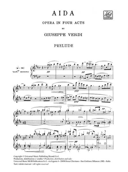 Verdi G. - Aida - Chant et Piano