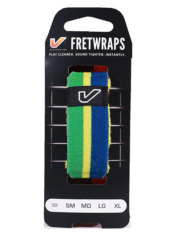 FretWraps Bandeiras do mundo Verde-Amarelo-Azul - Médio