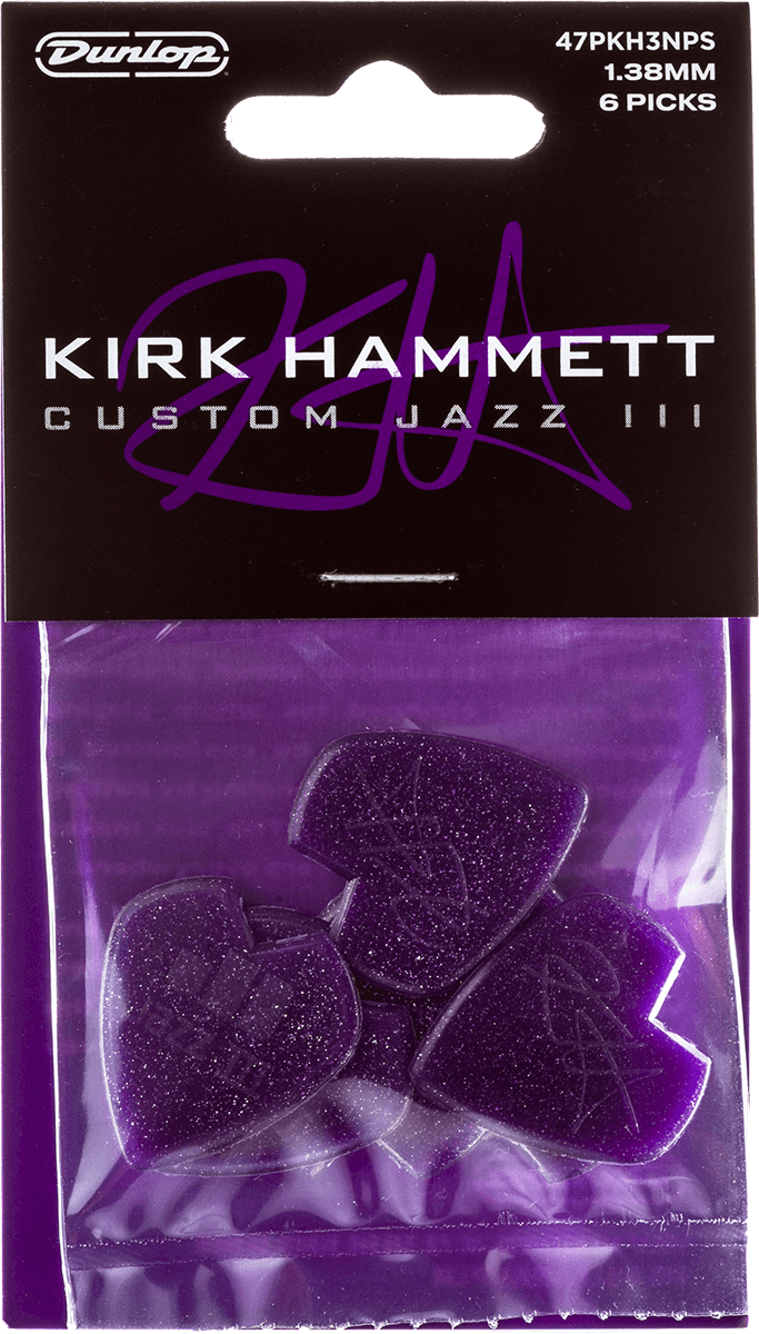 6 x 1,38mm Kirk Hammet Purple Sparkle Jazz
