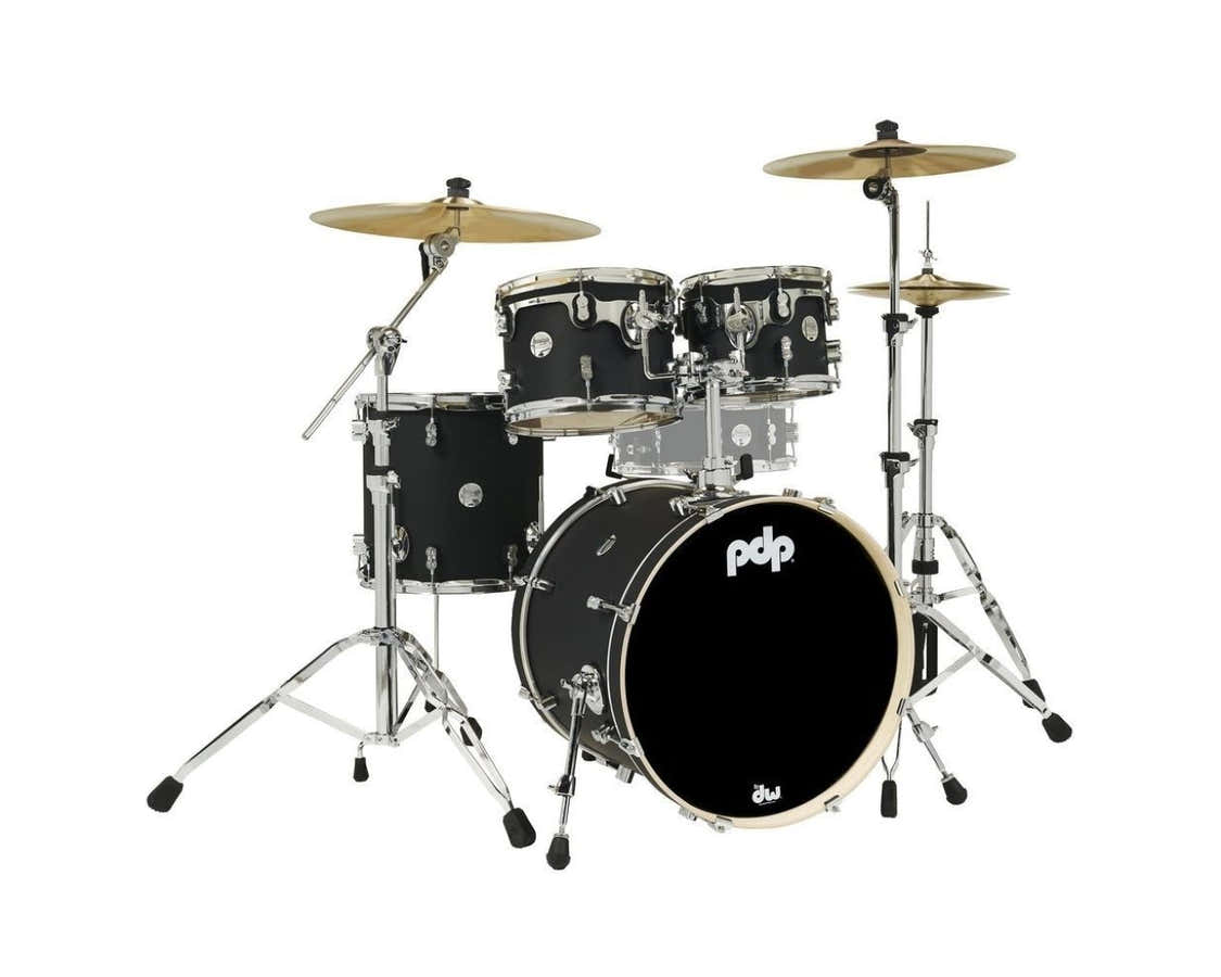 SHELL SET CONCEPT MAPLE FINISH PLY CM4 KIT 20" SATIN BLACK PDCM20FNBK