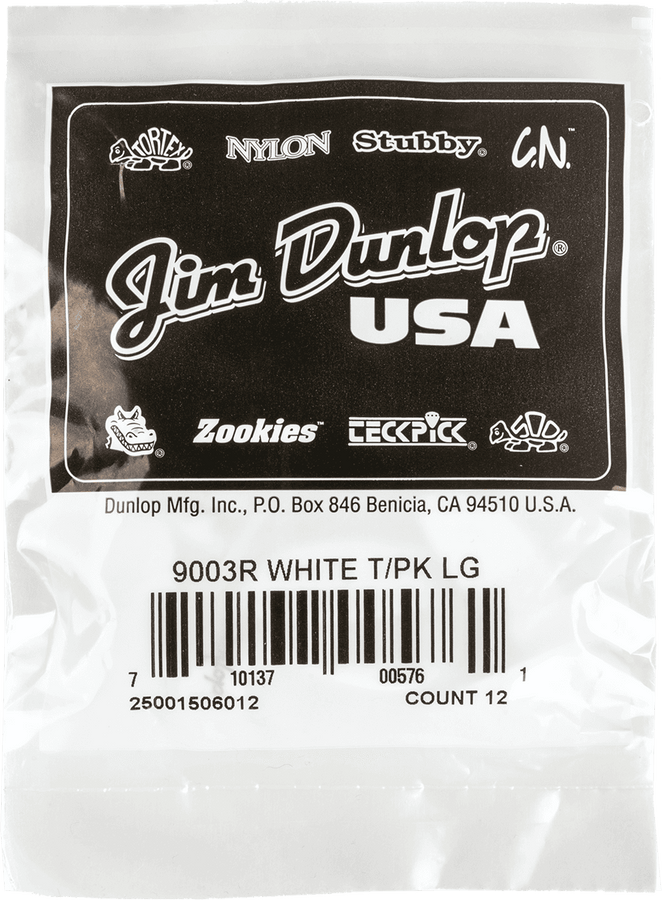 12 x Thumbpick White Large
