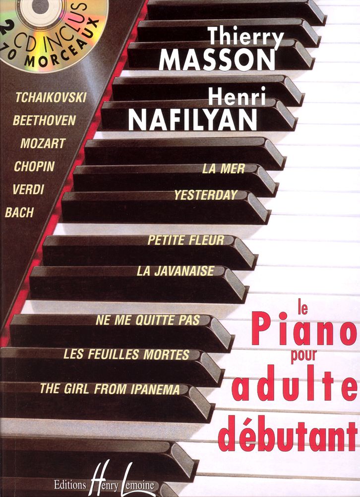 Lemoine Le Piano Pour Adulte Débutant - Masson, Nafilyan
