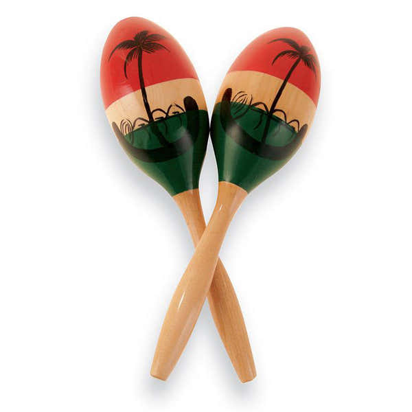Latin Percussion CP287 MARACAS CP MADEIRA PINTADO