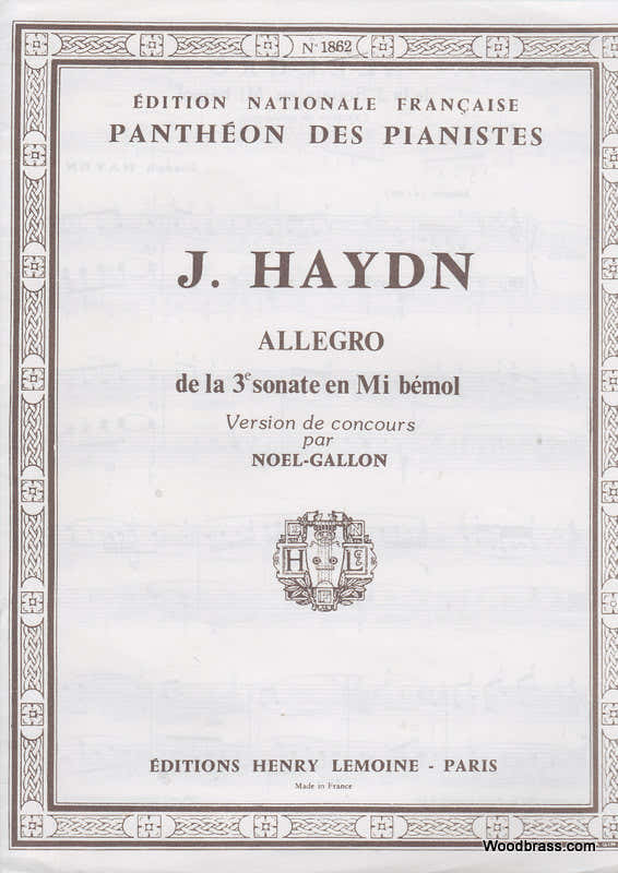 Haydn Joseph - Allegro (3eme Sonate) - Piano