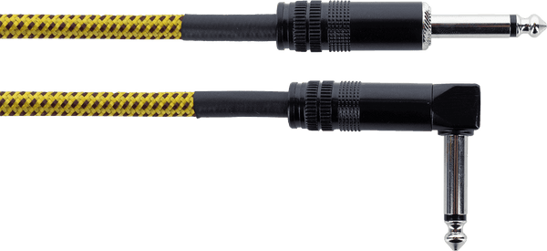 Cabo de Guitarra Jack Reto /Angulado 3 M Tweed Amarelo