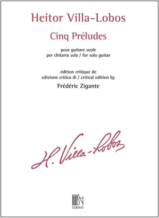 VILLA-lobos Heitor - Cinq Préludes