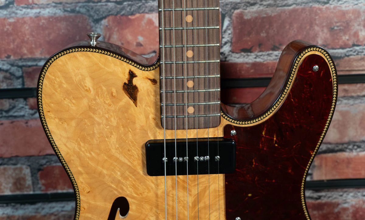 Telecaster Dual P90 Bordo nodoso NOS Natural envelhecido Artisan