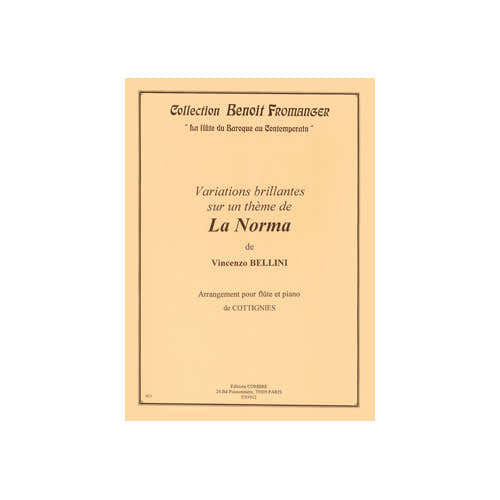 Bellini - Variations BRILLANTES-la Norma - Flûte et Piano