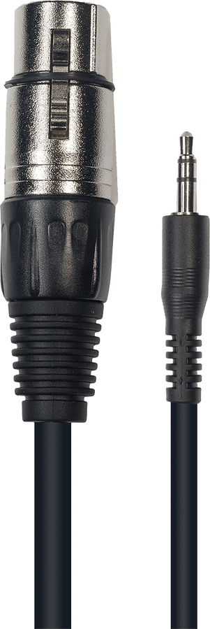 Cabo Jack Estéreo 3,5 mm XLR Fêmea. 3 M