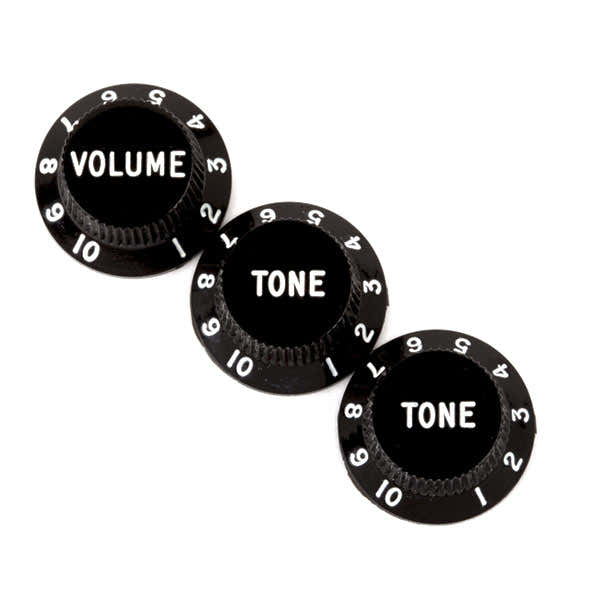 Stratocaster Botões Pretos (Volume Tone Tone) (3)