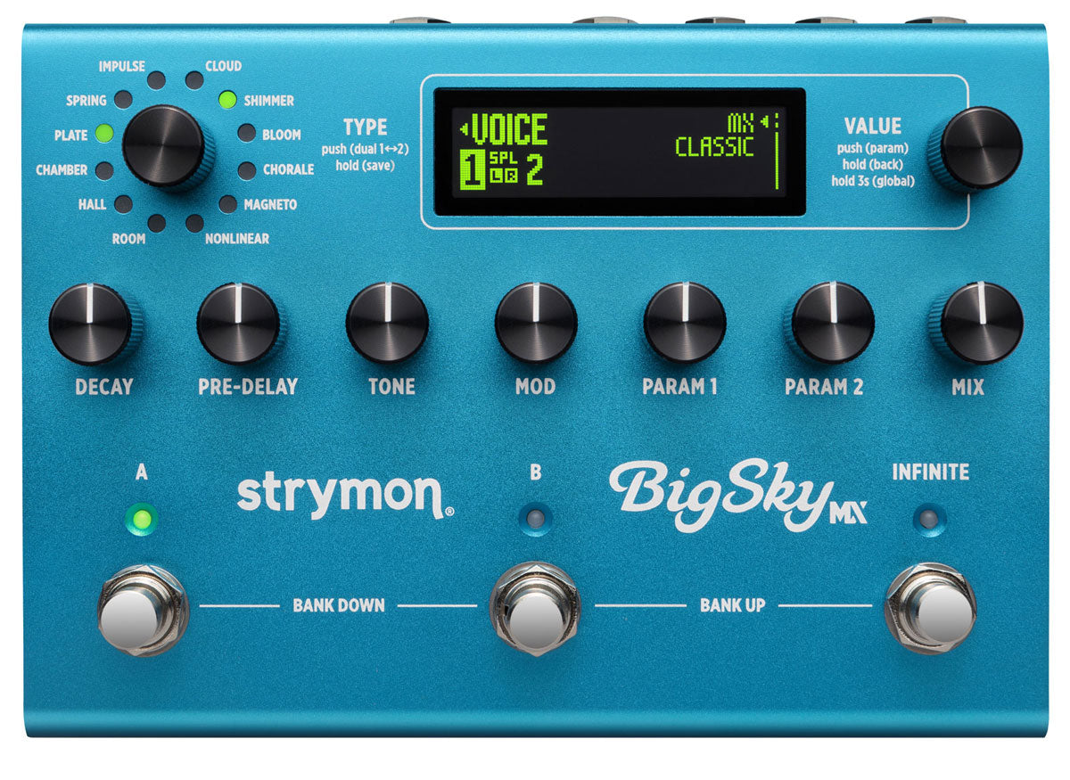 Big Sky MX Reverberação dupla MIDI