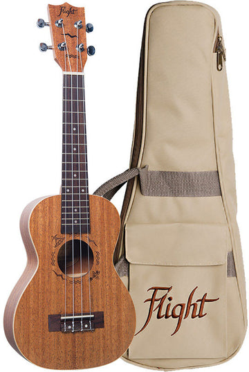 Flight: DUC323 Mahogany Concert Ukulele (With Bag) -