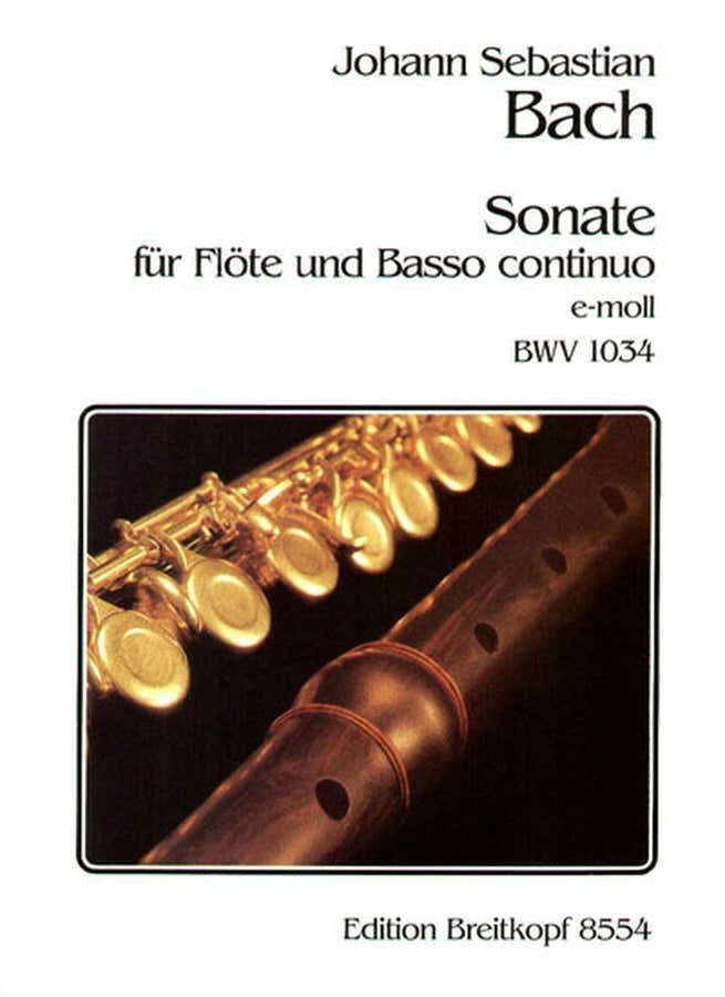 J.S. - Sonate E-Moll Bwv 1034 - Flute Basse Continue