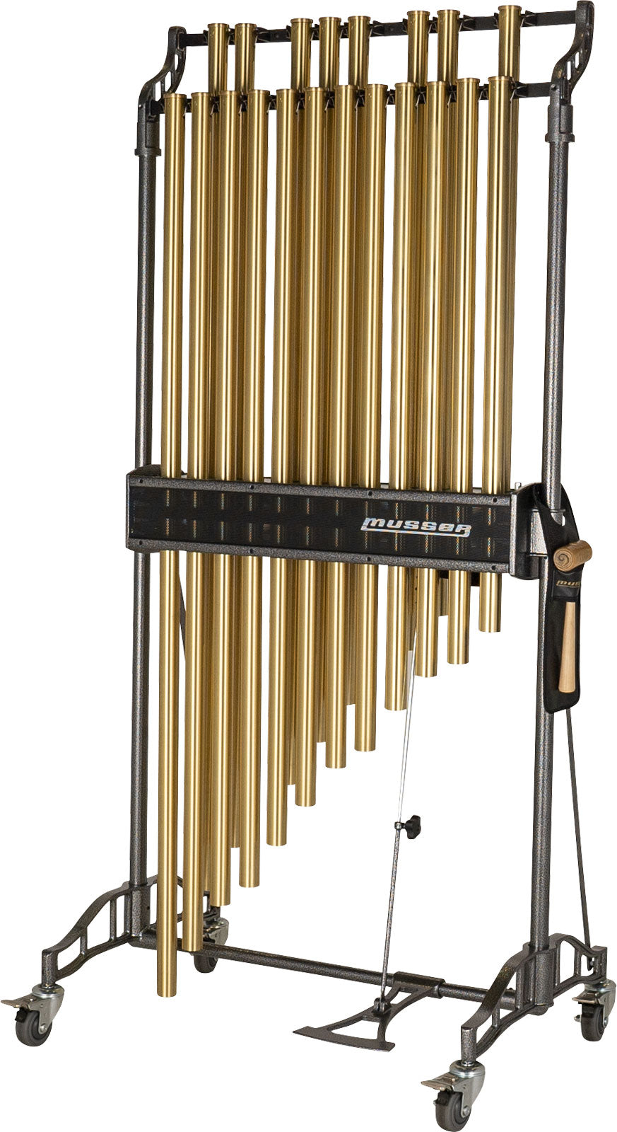 M665B - Symphonic Chimes Satin Brass Finish 1.5 octaves