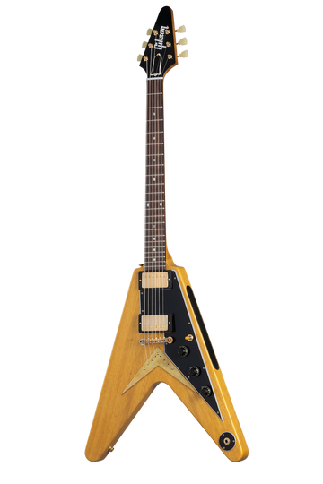 Flying V Korina 1958 Escudo preto Natural CSHR