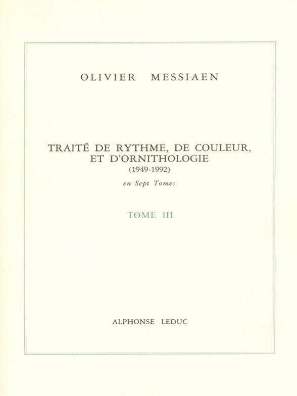 Leduc Traité de Rythme de Couleur et d'Ornithologie